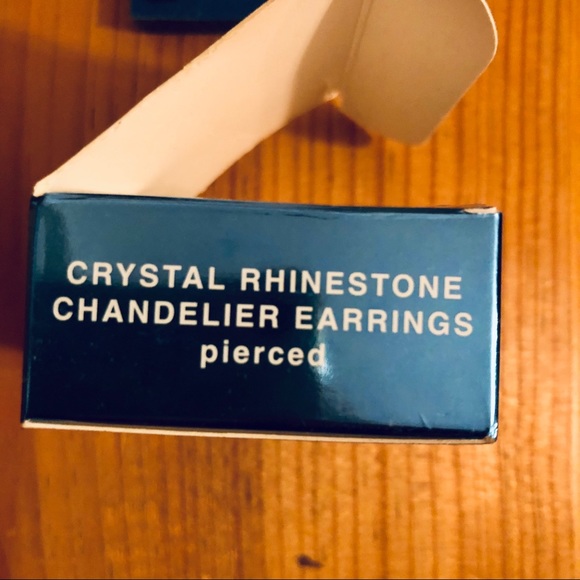 Avon Crystal Rhinestone Chandelier Earrings - Picture 2 of 4